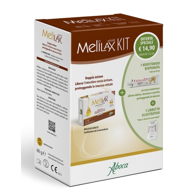 MELILAX ADULTI KIT COMPOSTO DA MELILAX ADULTI + NEOFITOROID POMATA MELILAX ADULTI KIT COMPOSTO DA MELILAX ADULTI + NEOFITOROID POMATA