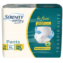 Serenity Pants Sd Sensitive Extra Xl 14 Pezzi