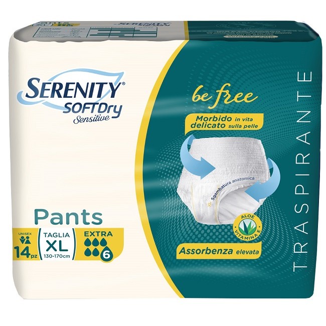Serenity Pants Sd Sensitive Extra Xl 14 Pezzi Serenity Pants Sd Sensitive Extra Xl 14 Pezzi