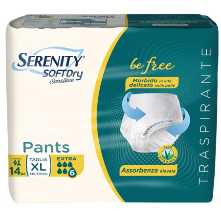Serenity Pants Sd Sensitive Extra Xl 14 Pezzi Serenity Pants Sd Sensitive Extra Xl 14 Pezzi