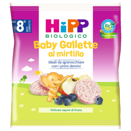 Hipp Baby Gallette Di Riso Al Mirtillo 30 G Hipp Baby Gallette Di Riso Al Mirtillo 30 G