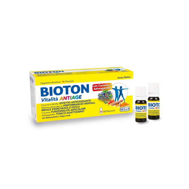 BIOTON VITALITA' ANTI AGE 14 FLACONCINI DA 10 ML BIOTON VITALITA' ANTI AGE 14 FLACONCINI DA 10 ML