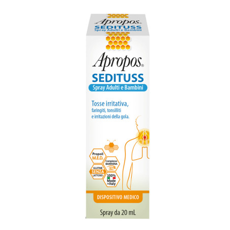 APROPOS SEDITUSS SPRAY ADULTI/BAMBINI 20 ML APROPOS SEDITUSS SPRAY ADULTI/BAMBINI 20 ML