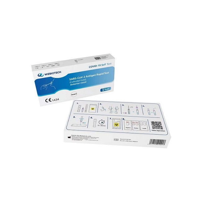 TEST ANTIGENICO RAPIDO COVID-19 AUTODIAGNOSTICO DETERMINAZIONE QUALITATIVA ANTIGENI SARS-COV-2 IN TAMPONI NASALI MEDIANTE IMMUNO TEST ANTIGENICO RAPIDO COVID-19 AUTODIAGNOSTICO DETERMINAZIONE QUALITATIVA ANTIGENI SARS-COV-2 IN TAMPONI NASALI MEDIANTE IMMUNO