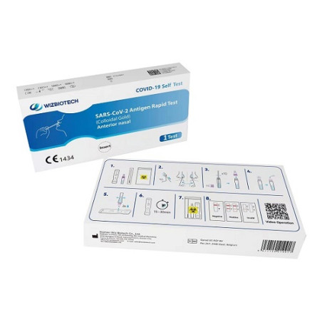 TEST ANTIGENICO RAPIDO COVID-19 AUTODIAGNOSTICO DETERMINAZIONE QUALITATIVA ANTIGENI SARS-COV-2 IN TAMPONI NASALI MEDIANTE IMMUNO TEST ANTIGENICO RAPIDO COVID-19 AUTODIAGNOSTICO DETERMINAZIONE QUALITATIVA ANTIGENI SARS-COV-2 IN TAMPONI NASALI MEDIANTE IMMUNO