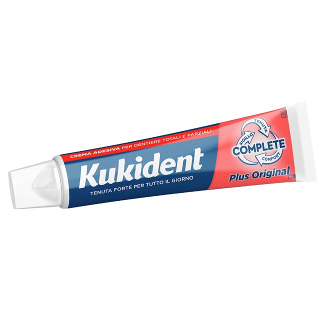 Kukident Complete Plus Original Crema adesiva per dentiera 65 g Kukident Complete Plus Original Crema adesiva per dentiera 65 g