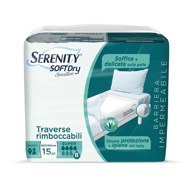 Serenity Traversa Sd Sensiive Super 80x180 Cm 15 Pezzi Serenity Traversa Sd Sensiive Super 80x180 Cm 15 Pezzi