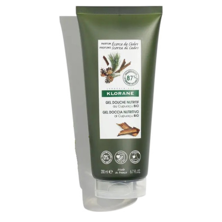 Tubo da 200 ml di Klorane Gel Doccia Scorza di Cedro Tubo da 200 ml di Klorane Gel Doccia Scorza di Cedro