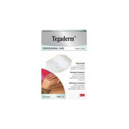 TEGADERM MEDICAZIONE IMPERMEABILE TRASPARENTE 5 PEZZI 6X7 CM TEGADERM MEDICAZIONE IMPERMEABILE TRASPARENTE 5 PEZZI 6X7 CM