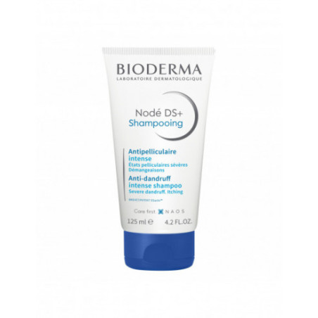Confezione da 125 ml di Bioderma Node DS+ Shampoo Intensivo Per Forfora Ostinata.