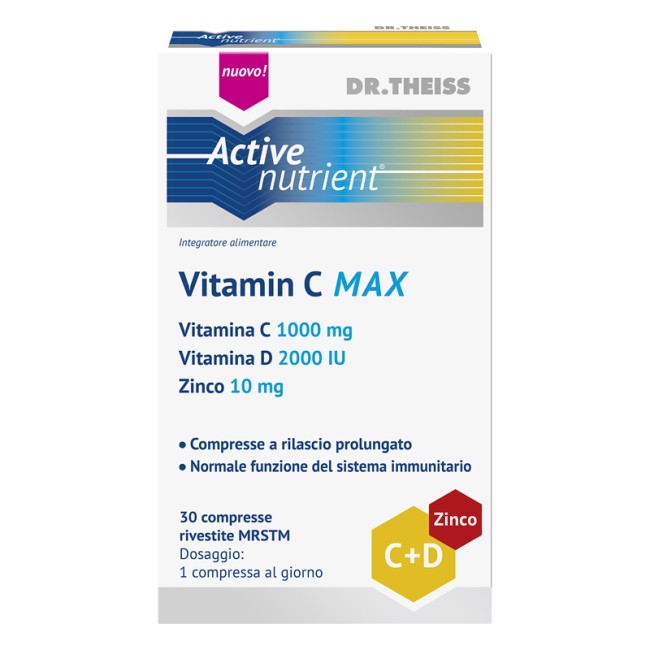 THEISS ACTIVE NUTRIENT VITAMIN C MAX 30 COMPRESSE THEISS ACTIVE NUTRIENT VITAMIN C MAX 30 COMPRESSE