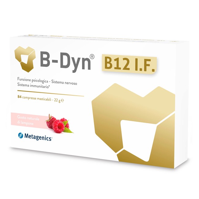 Confezione da 84 compresse di Metagenics B-Dyn, integratore di vitamina B12 . Confezione da 84 compresse di Metagenics B-Dyn, integratore di vitamina B12 .