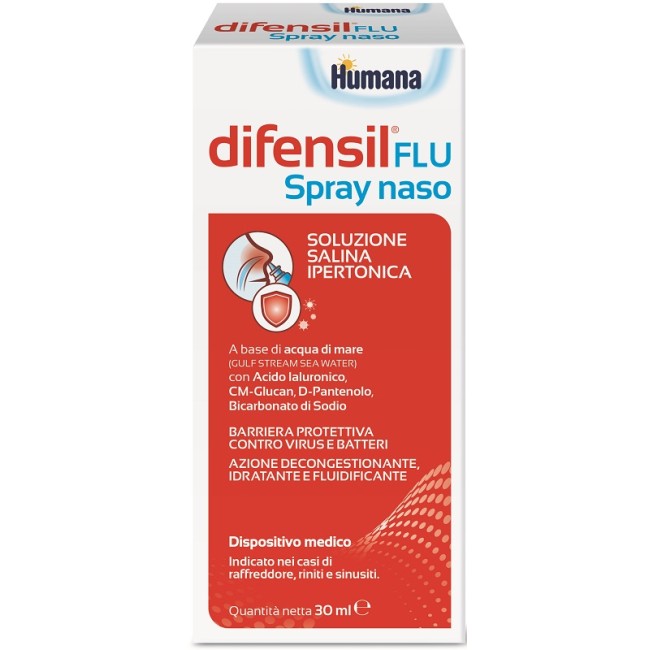 DifensilFlu Spray nasale decongestionante e fluidificante 30 ml DifensilFlu Spray nasale decongestionante e fluidificante 30 ml