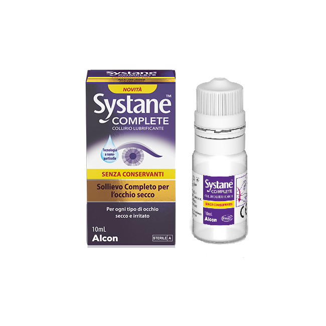Confezione da 10 Ml di Systane Complete collirio idratante senza conservanti per occhio secco Confezione da 10 Ml di Systane Complete collirio idratante senza conservanti per occhio secco