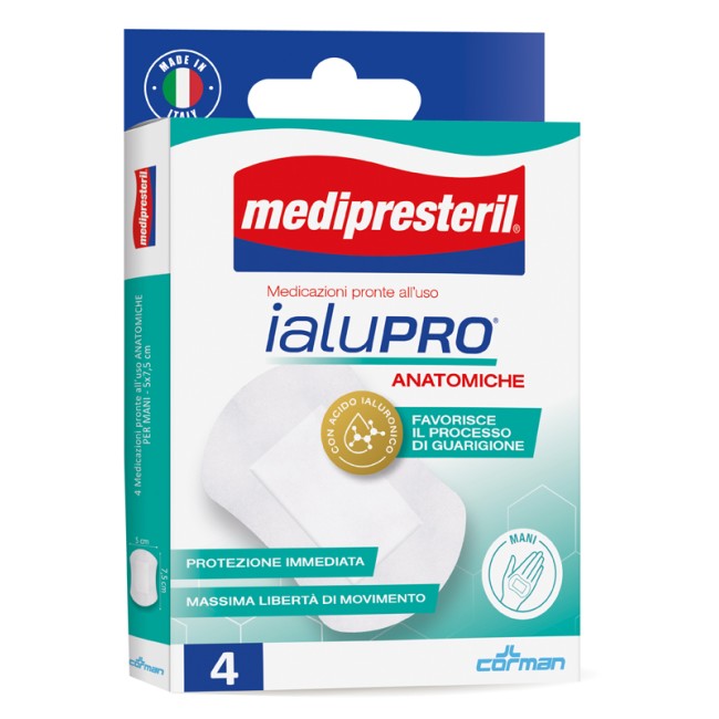 MEDIPRESTERIL IALUPRO MANI 5X7,5 CM 4 PEZZI MEDIPRESTERIL IALUPRO MANI 5X7,5 CM 4 PEZZI