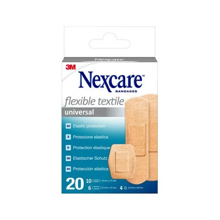 Cerotto Preparato Nexcare Textile N0420as Assortiti 3 Misure 10 Cerotti 19x72mm + 6 Cerotti 25x72mm + 4 Cerotti 22,5mm Cerotto Preparato Nexcare Textile N0420as Assortiti 3 Misure 10 Cerotti 19x72mm + 6 Cerotti 25x72mm + 4 Cerotti 22,5mm