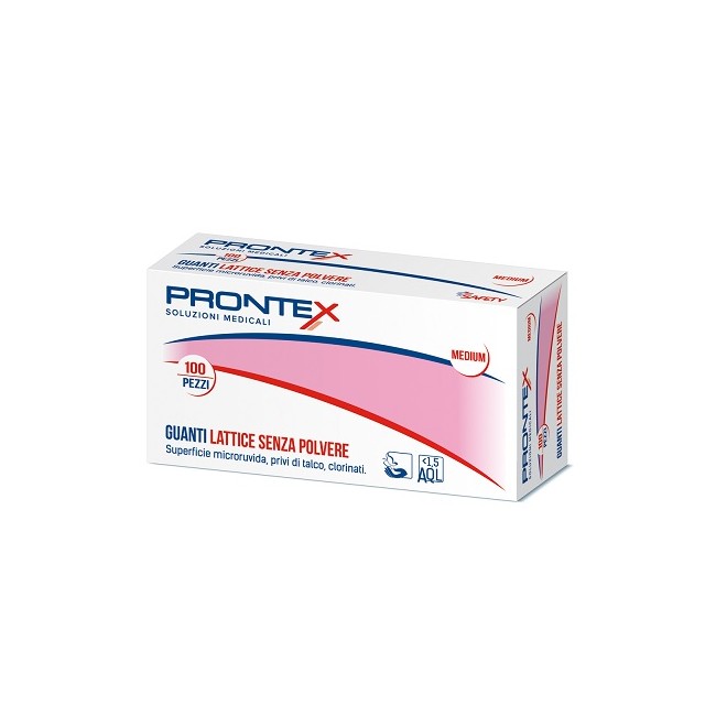 PRONTEX GUANTO IN LATTICE SENZA POLVERE PICCOLO 100 PEZZI