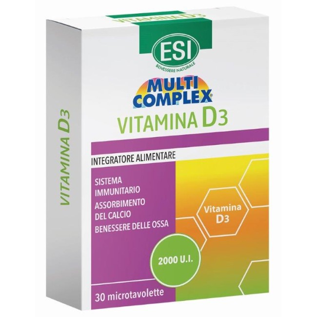 ESI MULTICOMPLEX VITAMINA D3 30 TAVOLETTE ESI MULTICOMPLEX VITAMINA D3 30 TAVOLETTE
