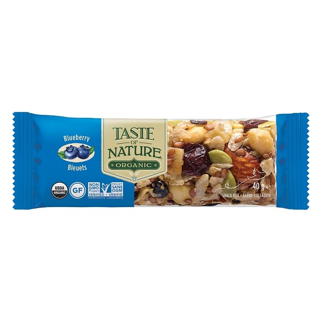 TASTE OF NATURE BARRETTA AI MIRTILLI BIO VEGAN AD ALTO CONTENUTO DI FIBRE 40 G TASTE OF NATURE BARRETTA AI MIRTILLI BIO VEGAN AD ALTO CONTENUTO DI FIBRE 40 G