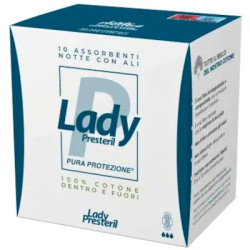Lady Presteril Assorbenti Notte Con Ali Ripiegati Biodegradabili 10 Pezzi Lady Presteril Assorbenti Notte Con Ali Ripiegati Biodegradabili 10 Pezzi
