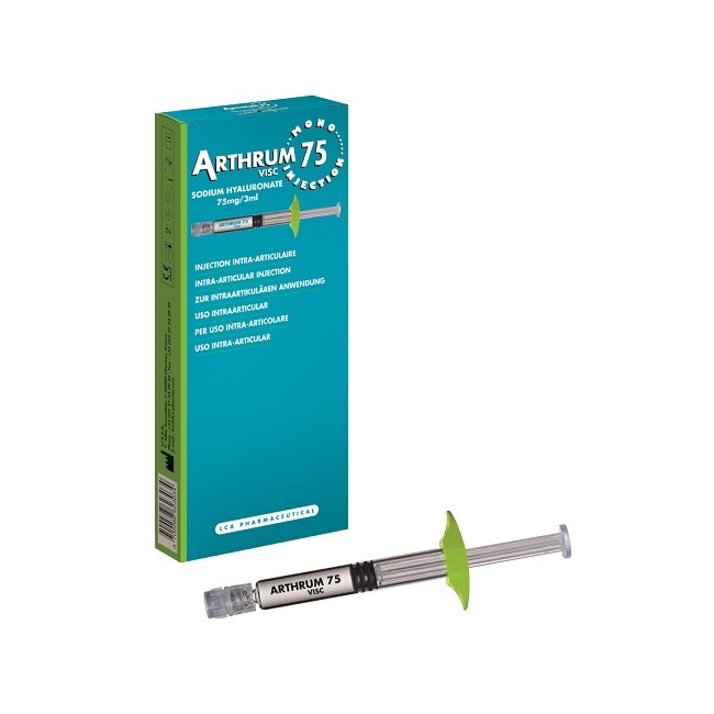 SIRINGA INTRA-ARTICOLARE ARTHRUM VISC 75 MONO INJECTION ACIDO IALURONICO 3 ML