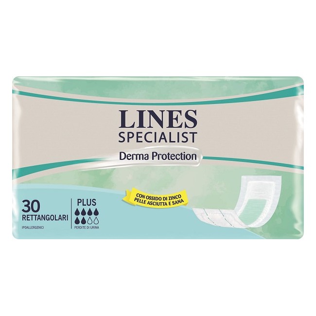 Pannolone Per Incontinenza Lines Specialist Derma Rettangolare 30 Pezzi Pannolone Per Incontinenza Lines Specialist Derma Rettangolare 30 Pezzi