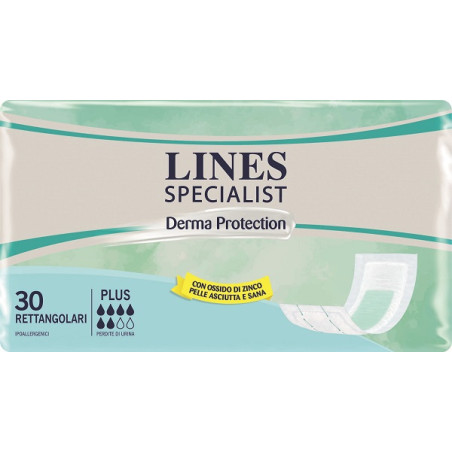 Pannolone Per Incontinenza Lines Specialist Derma Rettangolare 30 Pezzi Pannolone Per Incontinenza Lines Specialist Derma Rettangolare 30 Pezzi