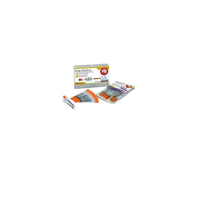 SIRINGA PER INSULINA 0,5 ML 100 UI AGO 29 GAUGE 12 MM 30 PEZZI SIRINGA PER INSULINA 0,5 ML 100 UI AGO 29 GAUGE 12 MM 30 PEZZI