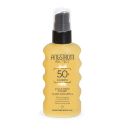 Flacone da 175 ml di Angstrom Latte Solare Spray Spf 50+
