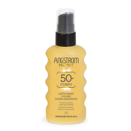 Flacone da 175 ml di Angstrom Latte Solare Spray Spf 50+