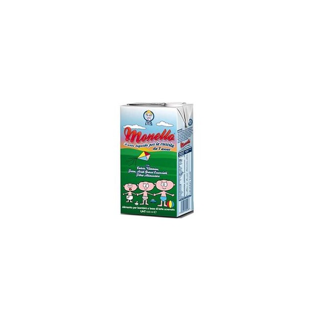 Brik da 500 ml di Monello Latte Crescita, alimento liquido per lo sviluppo osseo e nervoso dei bambini. Brik da 500 ml di Monello Latte Crescita, alimento liquido per lo sviluppo osseo e nervoso dei bambini.