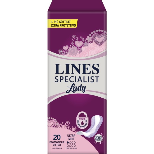 PANNOLONE SAGOMATO LINES SPECIALIST ULTRAMINI 20 PEZZI PANNOLONE SAGOMATO LINES SPECIALIST ULTRAMINI 20 PEZZI
