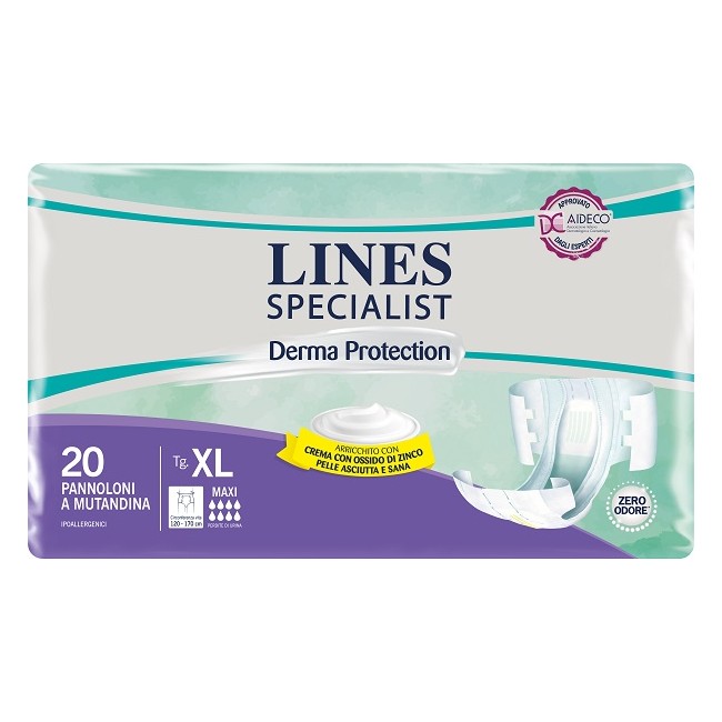 Pannolone A Mutandina Lines Specialist Derma Maxi Xl 20 Pezzi