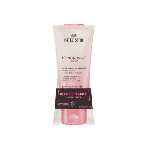 NUXE PRODIGIEUX GELEE DOUCHE FLORALE 2 X 200 ML NUXE PRODIGIEUX GELEE DOUCHE FLORALE 2 X 200 ML