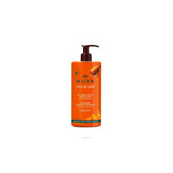 Flacone da 750 ml di Nuxe Reve De Miel Gel Detergente Viso Corpo.
