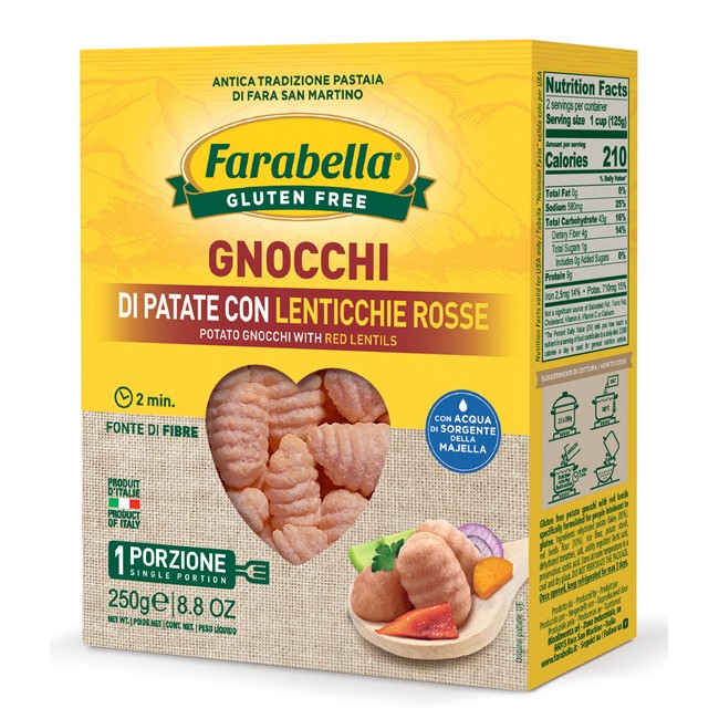 FARABELLA GNOCCHI PATATE E LENTICCHIE 250 G FARABELLA GNOCCHI PATATE E LENTICCHIE 250 G