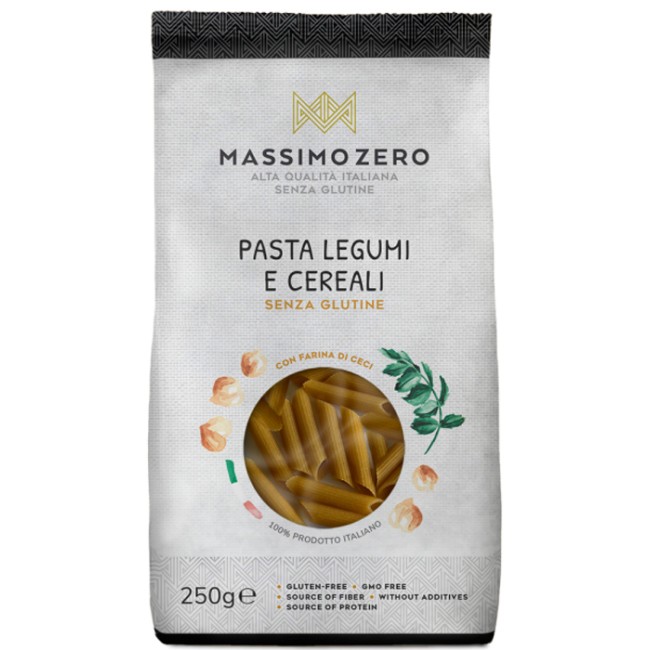 MASSIMO ZERO LEGUMI E CEREALI PENNE 250 G MASSIMO ZERO LEGUMI E CEREALI PENNE 250 G
