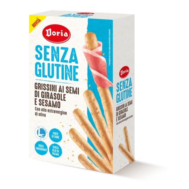 DORIA GRISSINI SEMI GIRASOLE-SESAMO 5X20 G DORIA GRISSINI SEMI GIRASOLE-SESAMO 5X20 G