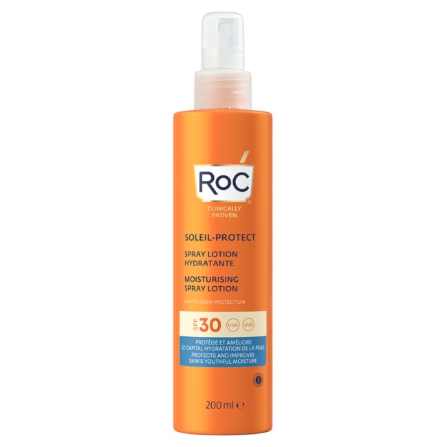 ROC LOZIONE SPRAY SOLARE CORPO SPF 30 IDRATANTE 200 ML ROC LOZIONE SPRAY SOLARE CORPO SPF 30 IDRATANTE 200 ML