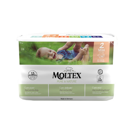 Pannolini Moltex Pure & Nature Mini 3-6 Kg Taglia 2 38 Pezzi Pannolini Moltex Pure & Nature Mini 3-6 Kg Taglia 2 38 Pezzi
