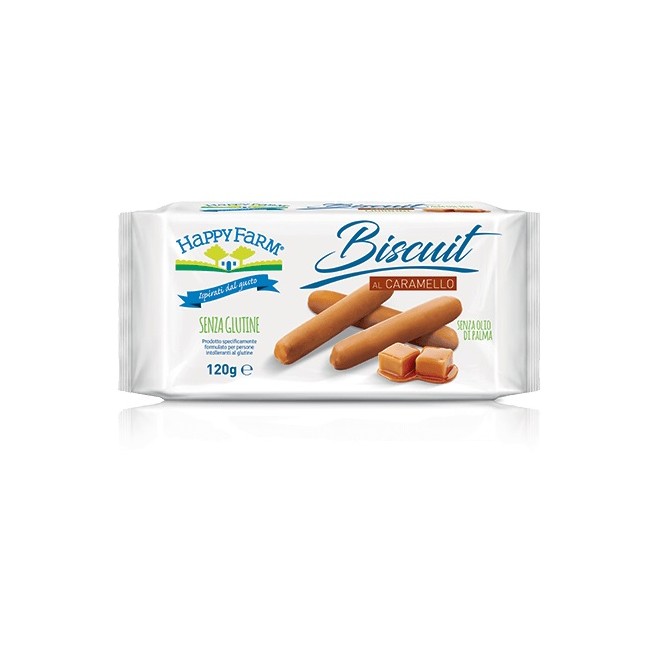 HAPPY FARM BISCUIT CARAMELLO 120 G HAPPY FARM BISCUIT CARAMELLO 120 G