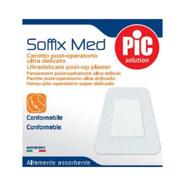Cerotto In Tnt Adesivo 10x8 Cm Con Compressa Assorbente 4,5x5,5 Cm Pic Soffix Med 1 Pezzo