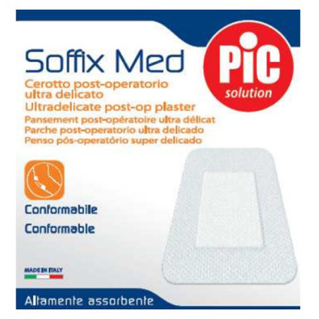 Cerotto In Tnt Adesivo 10x8 Cm Con Compressa Assorbente 4,5x5,5 Cm Pic Soffix Med 1 Pezzo
