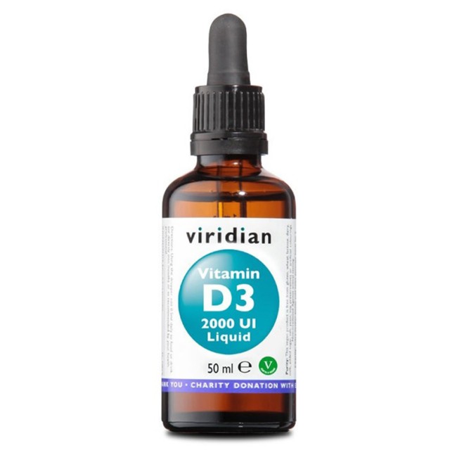 VIRIDIAN VITAMIN D3 2000UI LIQUID 50 ML VIRIDIAN VITAMIN D3 2000UI LIQUID 50 ML