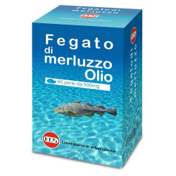 Confezione da 60 perle di Kos Fegato Di Merluzzo, integratore per il cuore e la circolazione.