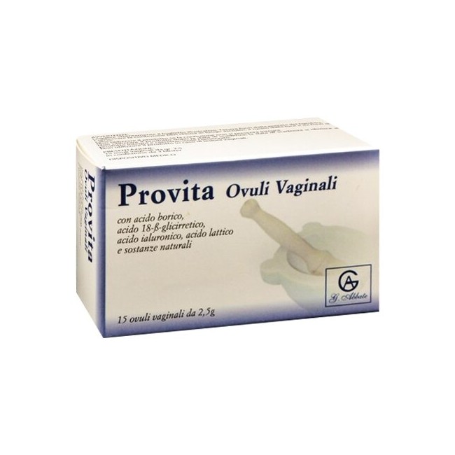 PROVITA 15 OVULI VAGINALI 2,5 G PROVITA 15 OVULI VAGINALI 2,5 G