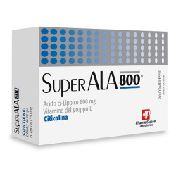 Confezione da 20 compresse di Super Ala 800, integratore antiossidante per la salute del sistema nervoso.
