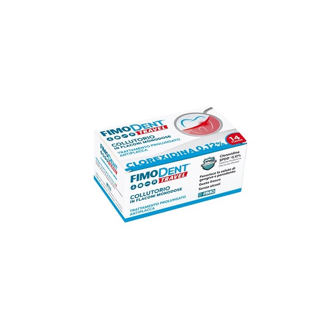 FIMODENT TRAVEL COLLUTORIO CLOREXIDINA SPDD 0,12% 14 FLACONCINI MONODOSE 10 ML FIMODENT TRAVEL COLLUTORIO CLOREXIDINA SPDD 0,12% 14 FLACONCINI MONODOSE 10 ML