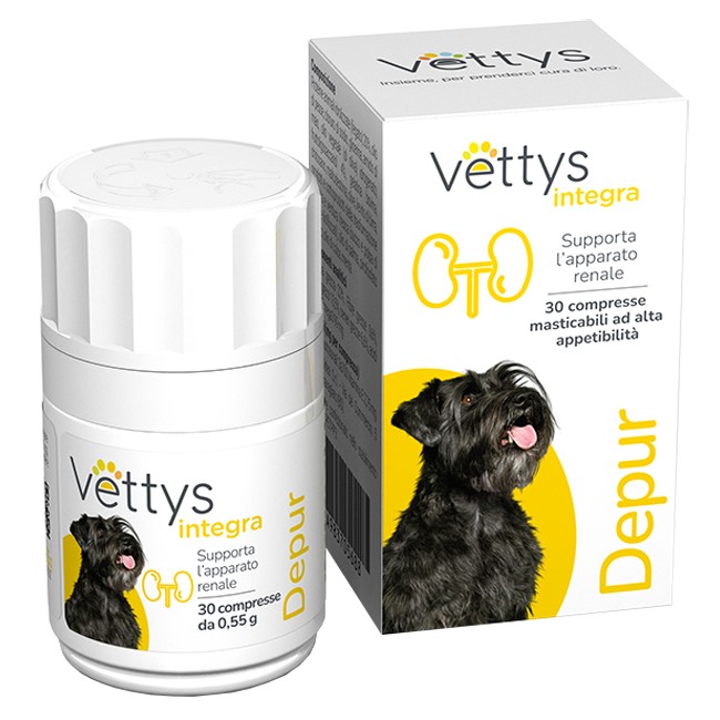 VETTYS INTEGRA DEPUR CANE 30 COMPRESSE MASTICABILI VETTYS INTEGRA DEPUR CANE 30 COMPRESSE MASTICABILI