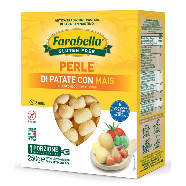 FARABELLA PERLE PATATE MAIS 250 G FARABELLA PERLE PATATE MAIS 250 G
